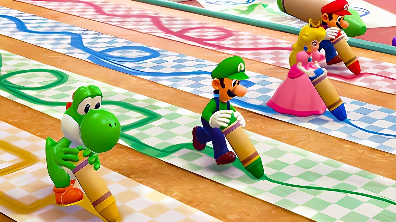 4 friends casually play Mario Party