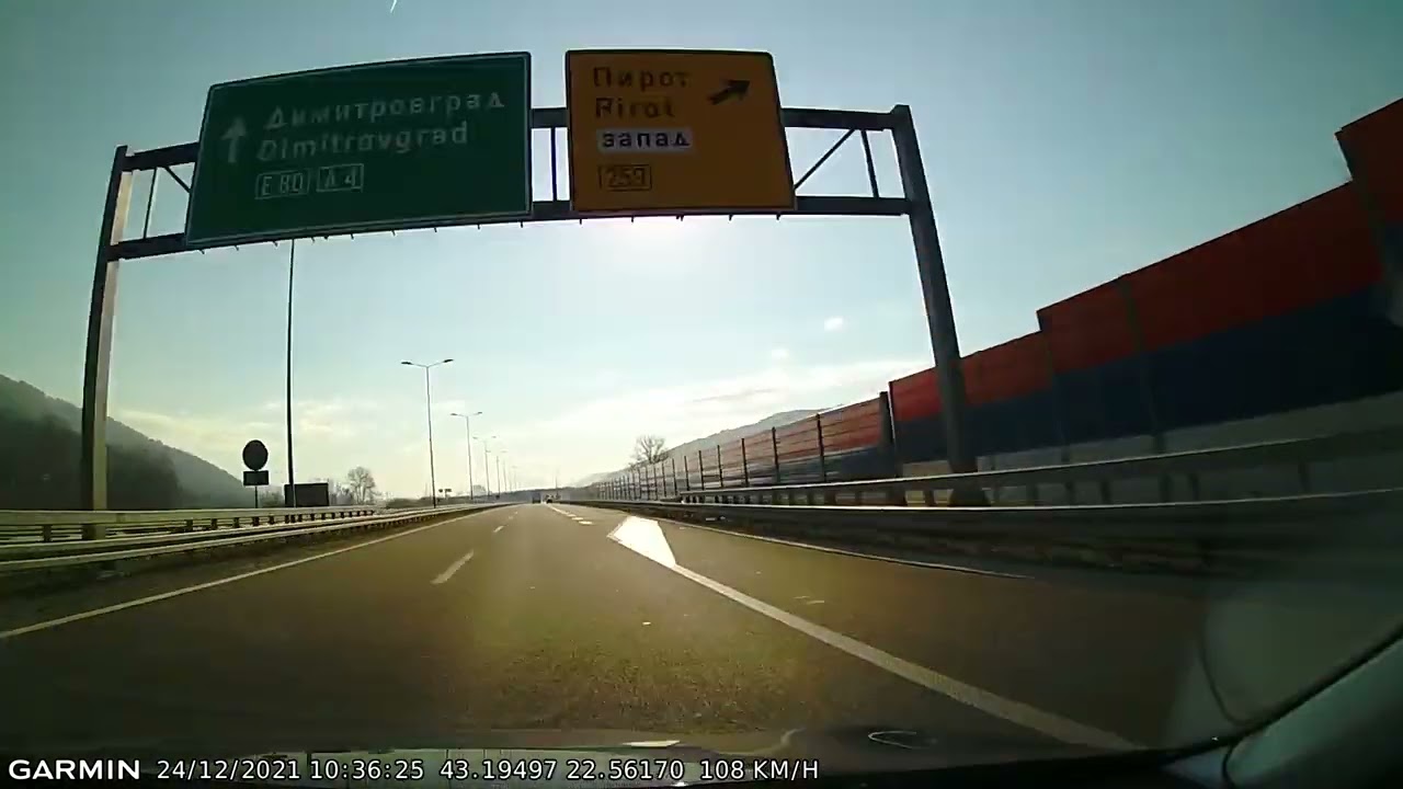 DRIVE #1731: Niš-Dimitrovgrad (Serbia) (timelapse 4x) *Read Description*