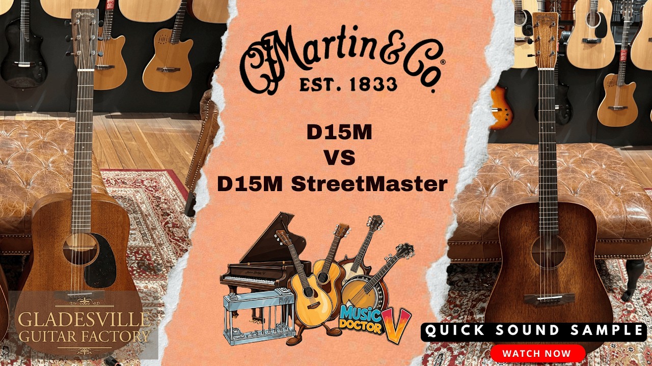 Martin D15m vs D15m StreetMaster | Demo by Michael Varecka | Gladesville Guitar Factory