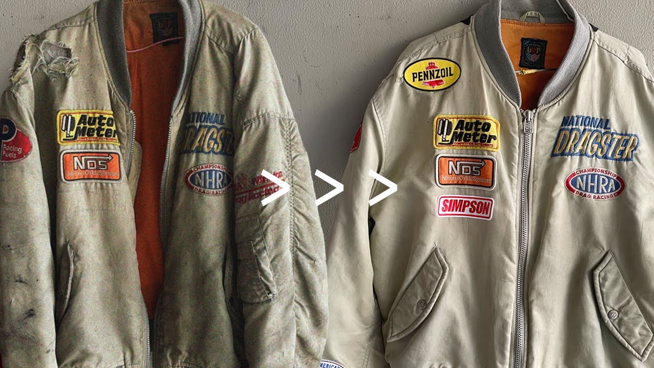 20年以上酷使したボロボロのMA-1を綺麗？に再生…できてるのか？