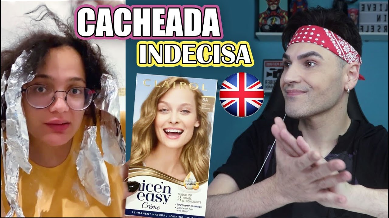 DESCOLORAÇÃO PARA IR PRA LONDRES 👑| CACHEADA INTERNACIONAL MAIS INDECISA | PELO MENOS É COM WELLA😅