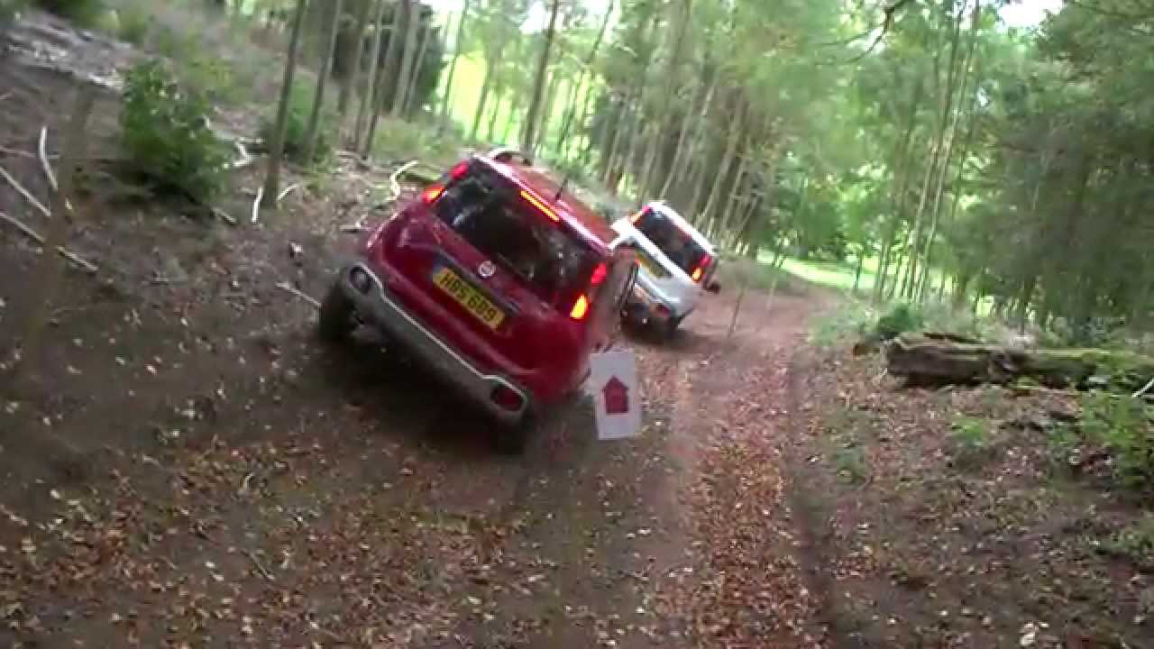 Fiat Panda Cross off road drone and tracking behind the scenes