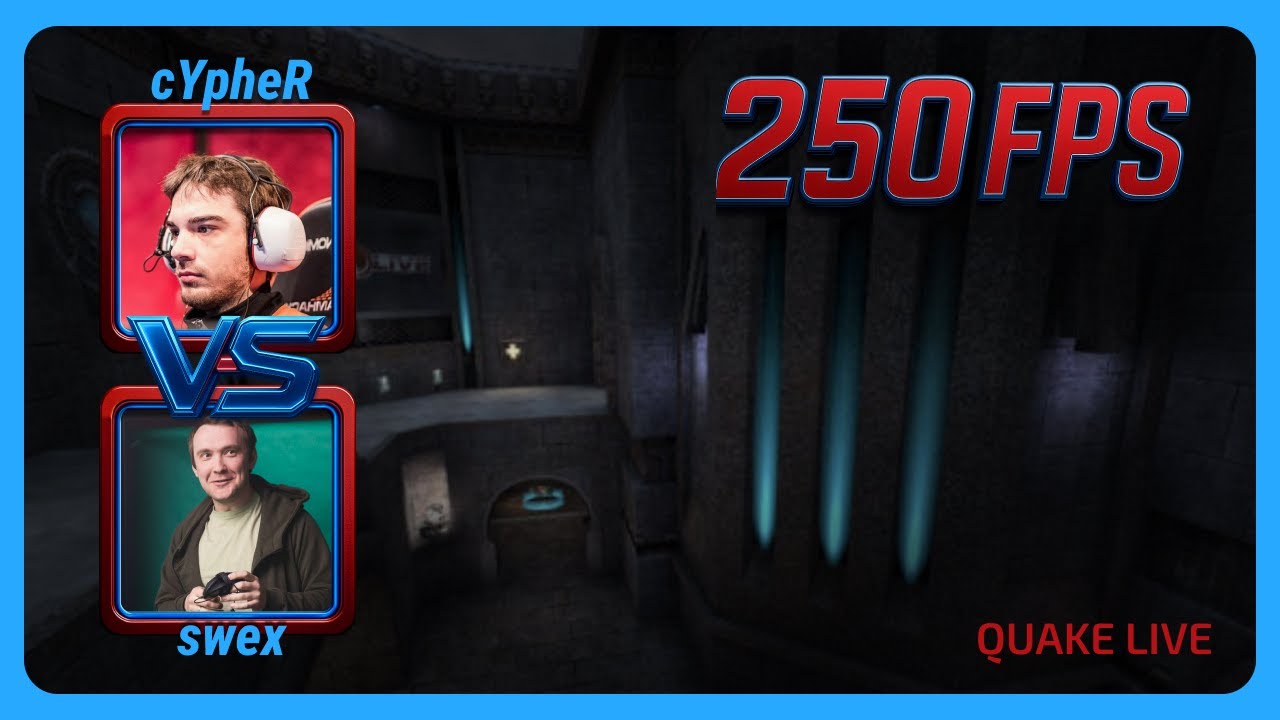 Cypher против Swex | 250 FPS Quake 4 сезон | EN | Quake Live