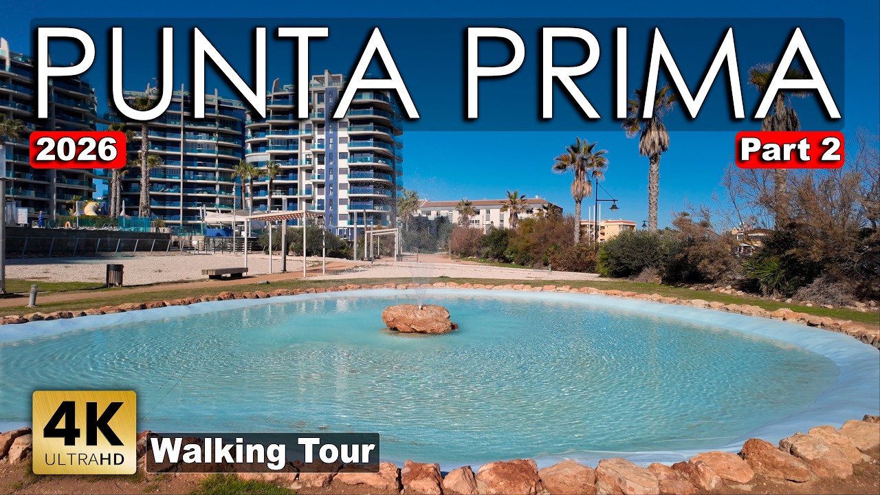 Punta Prima 2026, Part 2 (Torrevieja, Costa Blanca), Spain  - Walking tour [4k 60 fps]