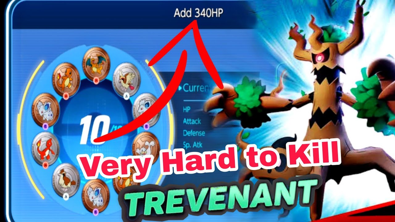 TREVENANT is very Hard to KILL! | additional 340 HP BOOSTING EMBLEMS