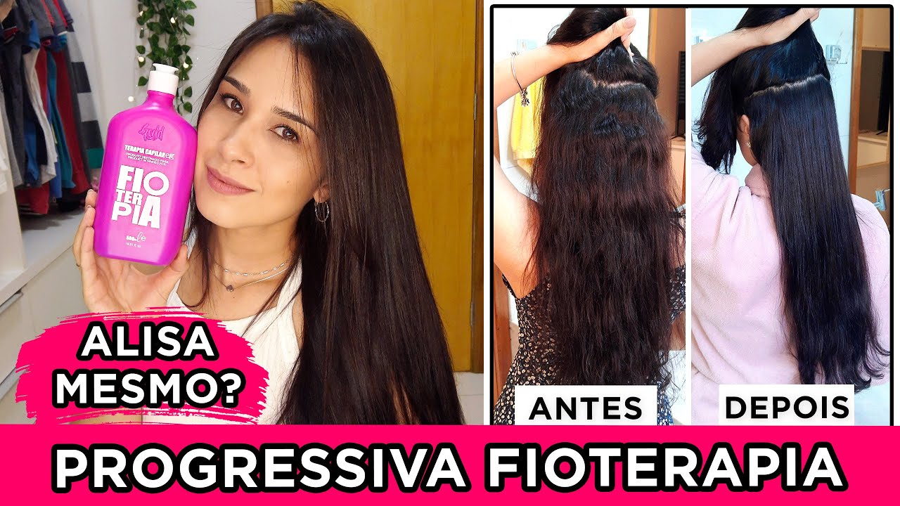 Aplicando a PROGRESSIVA FIOTERAPIA em casa! Alisa Mesmo? Vale a Pena?