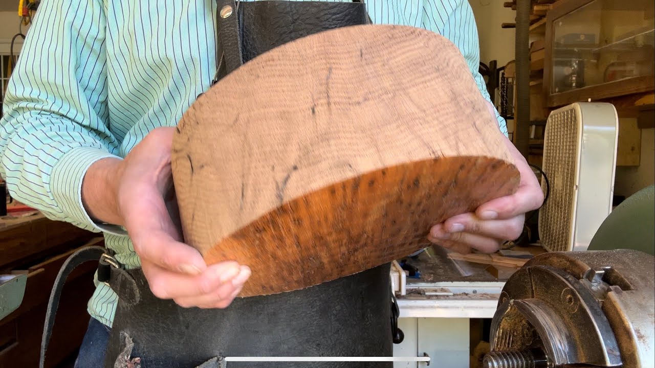 Wood turning Wormy Red Oak