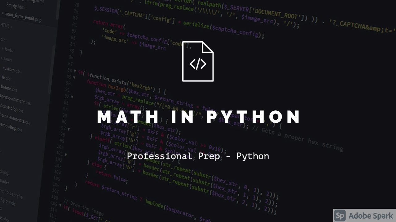 Math In Python