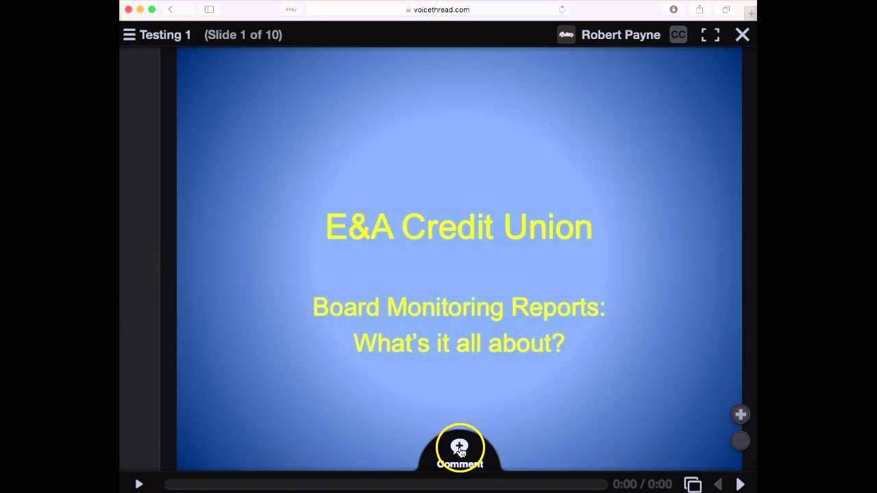Using Voice Thread with a PowerPoint