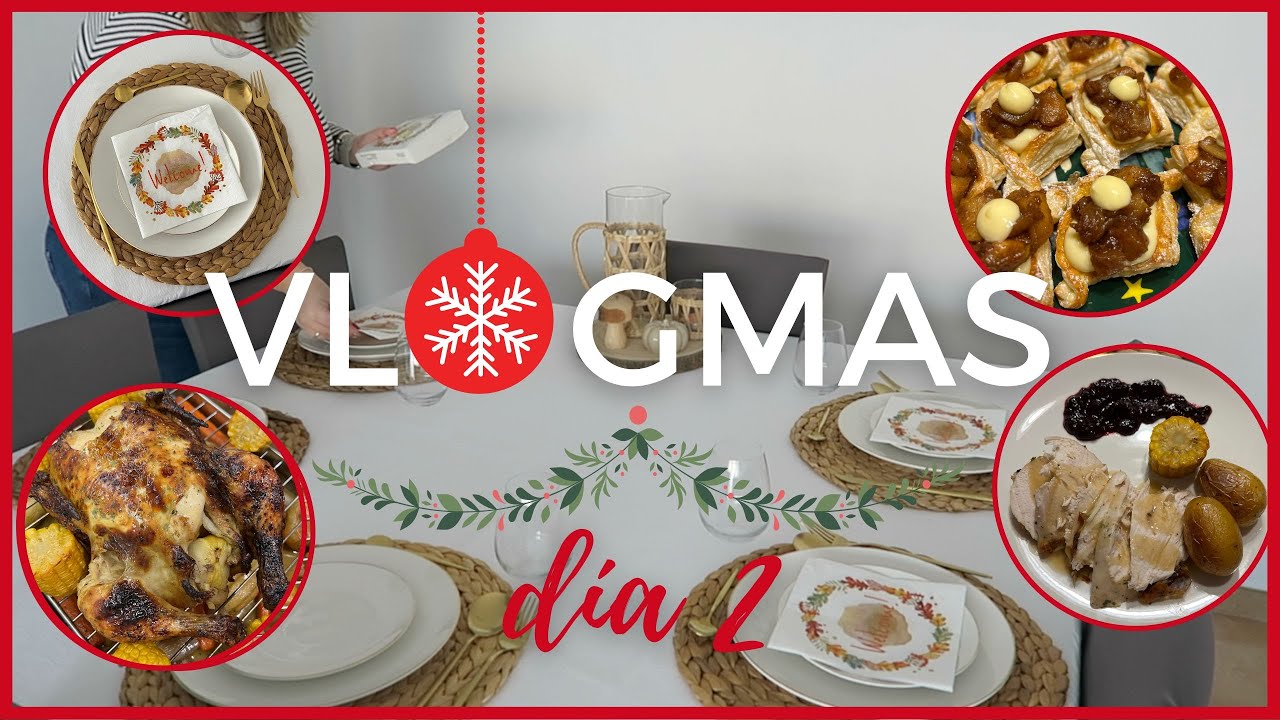 🎄VLOGMAS DÍA 2 🎄 🍂 CELEBRAMOS THANKSGIVING A LA ESPAÑOLA 🦃  + DECORACIÓN MESA + RECETAS