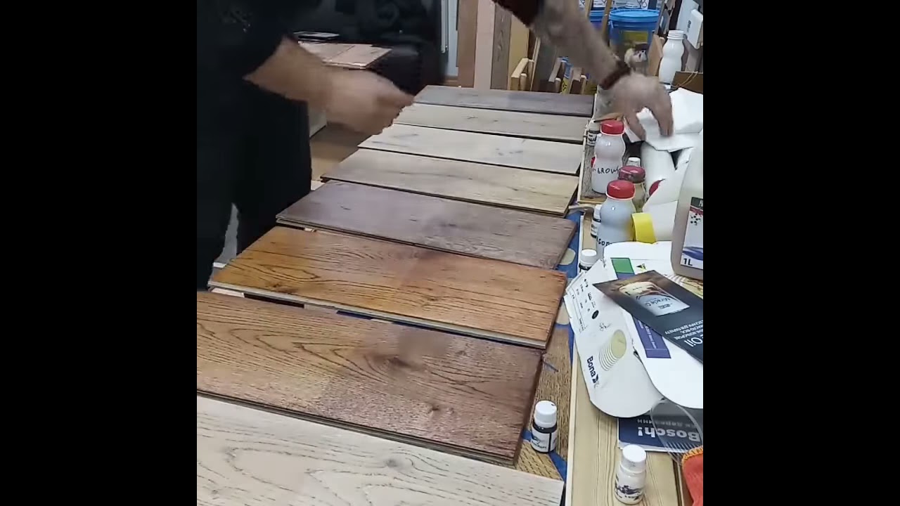 Тонировка паркета маслом. Натуральное масло Arboritec 🇸🇪 Miracle oil !