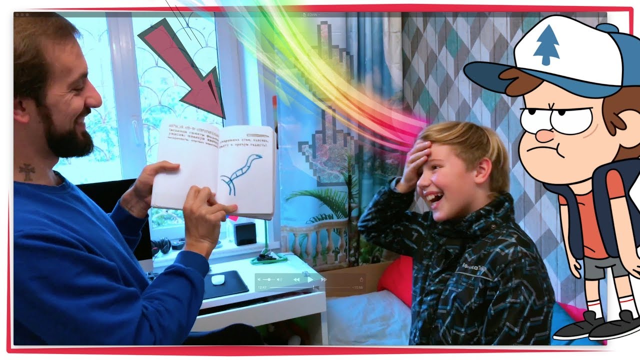 Веселый влог: Подарили волшебный секретный дневник : Vlog Magic Notebook