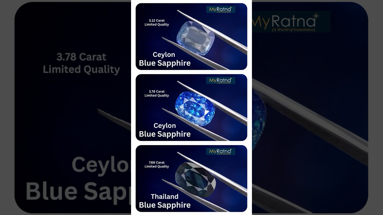 Blue Sapphire | Original Neelam Stone Collection of Ceylon & Thailand #bluesapphire #neelam #remedy