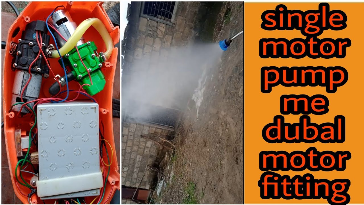 Single Motor Spray Pump Me Dubal Motor Fitting || Full Wiring || Spray Pump