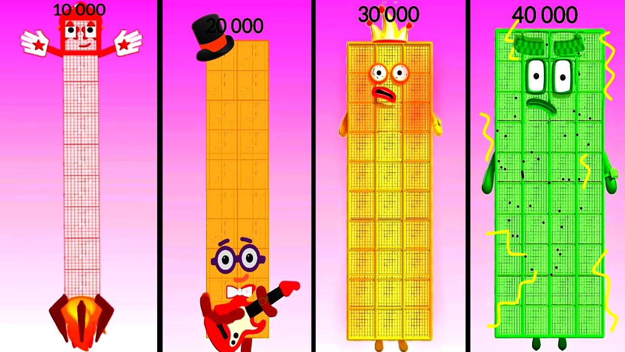 Sprunki OC ALL Numberblocks 10M - 40M | Compilation Incredibox #sprunki #numberblock