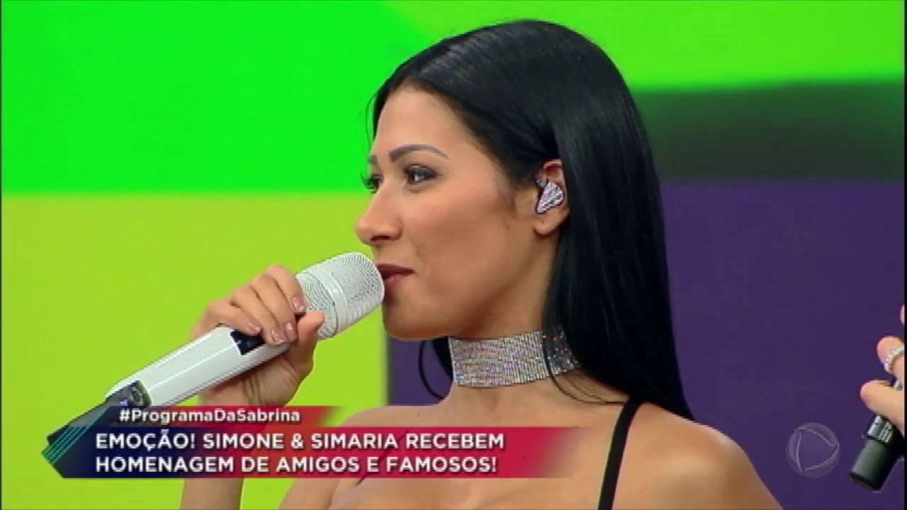 No Programa da Sabrina, Simone e Simaria se emocionam ao relembrar o início da carreira