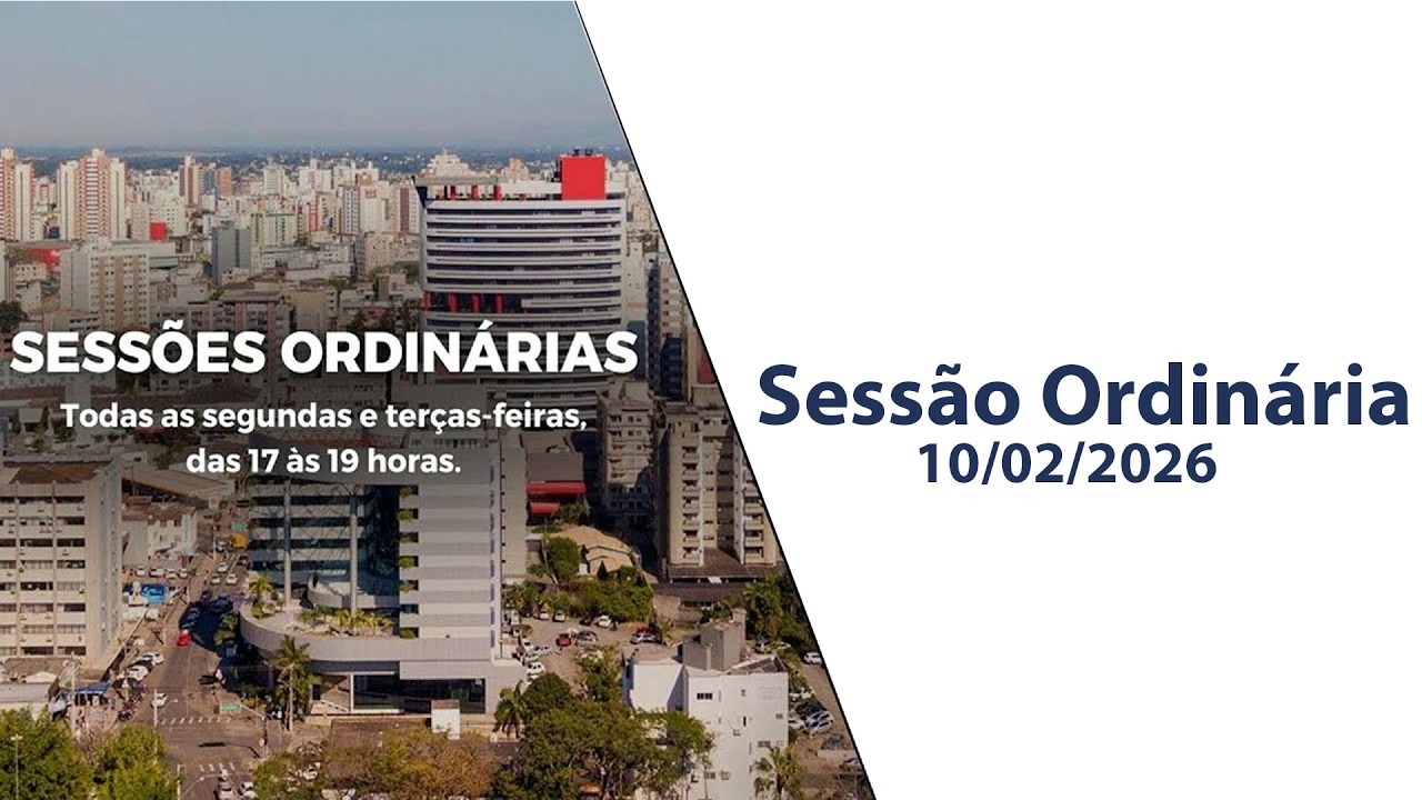 Sessão Ordinária - 10/02/2026 - Câmara Municipal de Criciúma