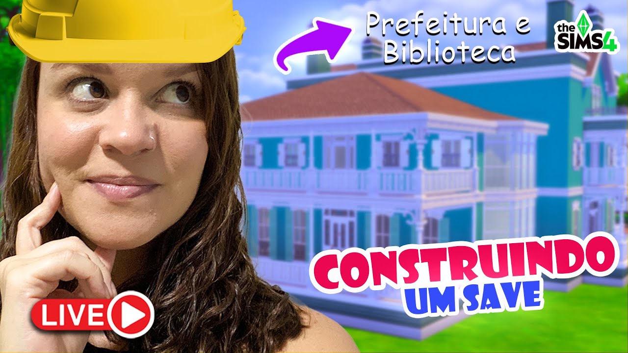 FINALIZANDO A PREFEITURA E BIBLIOTECA DE WILLOW CREAK 📖 | AO VIVO NO THE SIMS 4 🌎✨