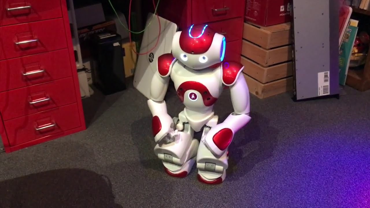 NAO Humanoid Robot Performing fixed1t Breaking Free Dance