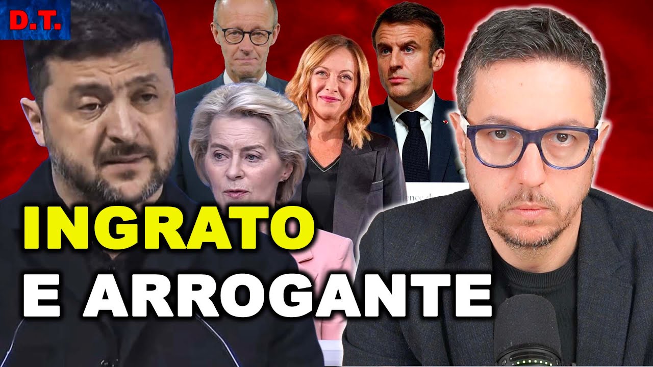 ZELENSKY INSULTA L’EUROPA CHE LO FINANZIA DA QUATTRO ANNI