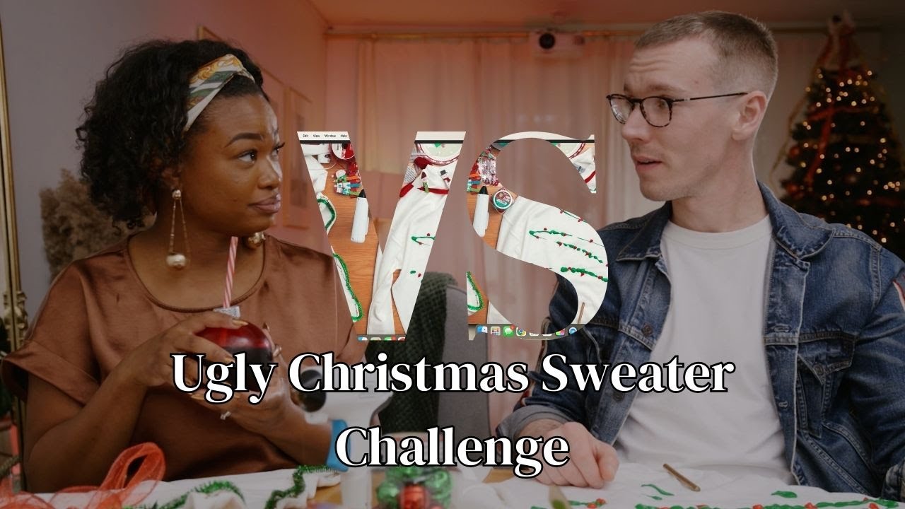 Create Your Own RIDICULOUS Ugly Christmas Sweater DIY for Couples!