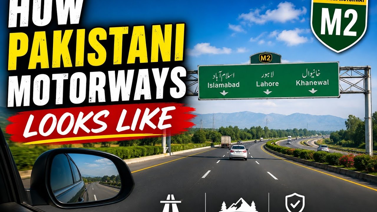 How Pakistani Motorways Looks Like || Islamabad to Lahore || M2 || Indian Vs Pakistani Motorways 