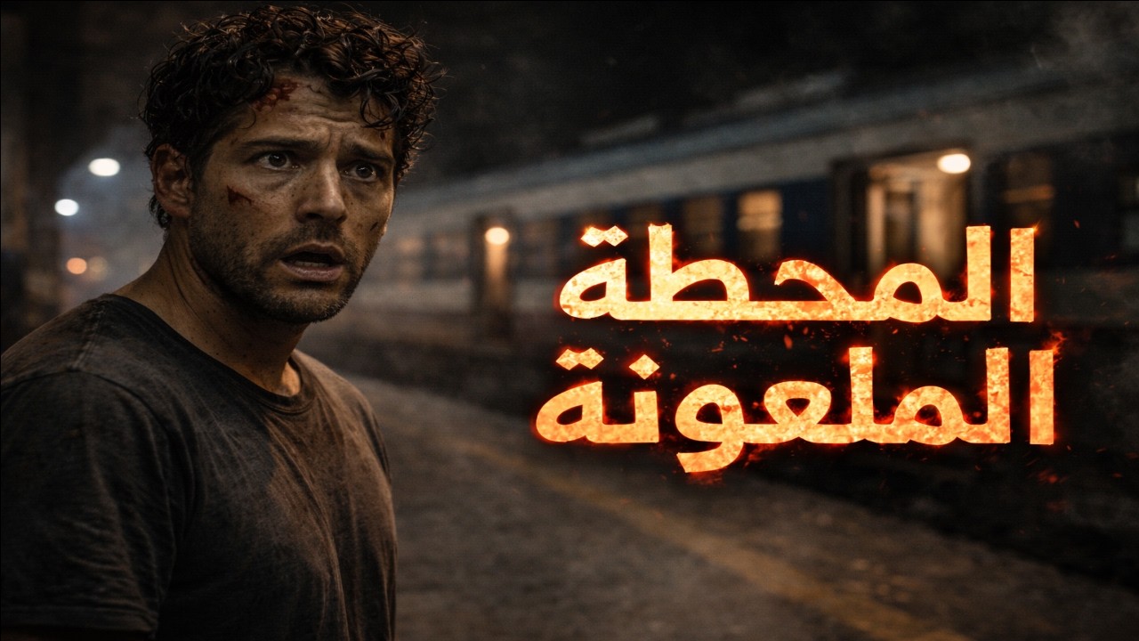 القطر وقف في محطة مش موجودة و اكتشفت انه محطه ملعو نه عباره عن النهايه
