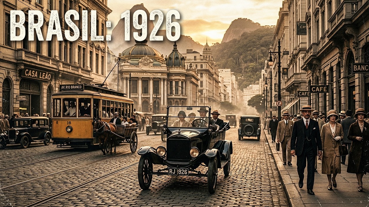 100 ANOS ATRÁS, Como era o Brasil em 1926 | O Ano em que Tudo Começou a Mudar