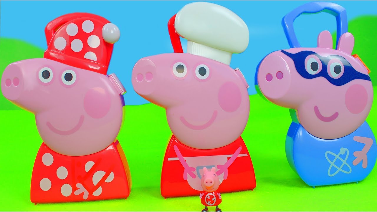 Peppa Wutz: Neue Spielsachen mit Schorsch, Mama Pig & Play Doh Zusammenschnitt f&uuml;r Kinder