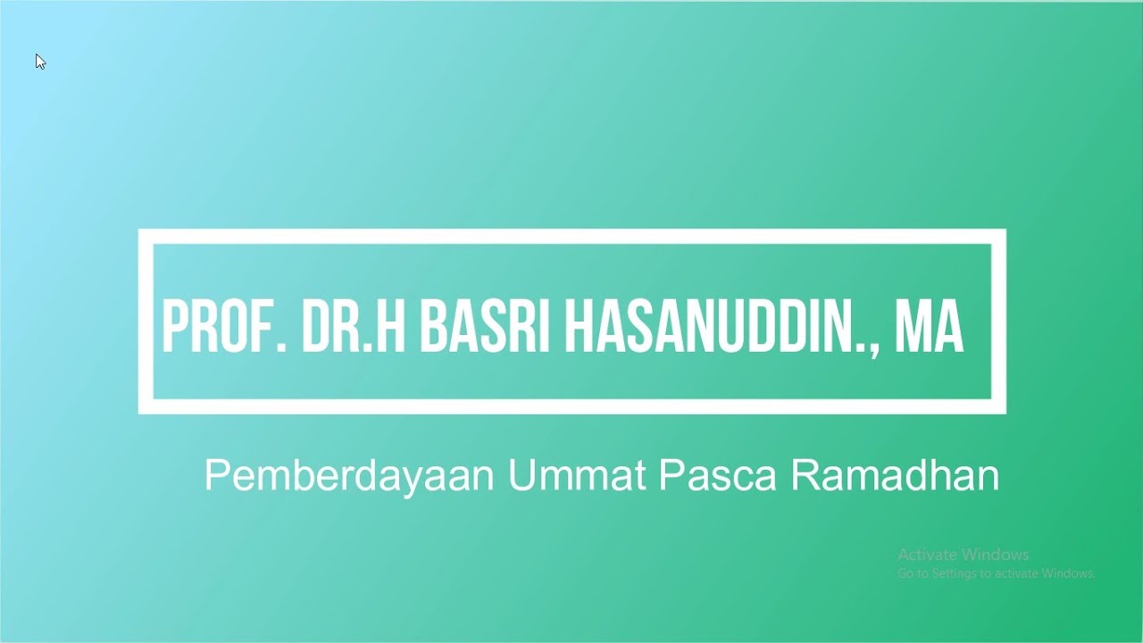 Prof  Dr H Basri Hasanuddin , MA