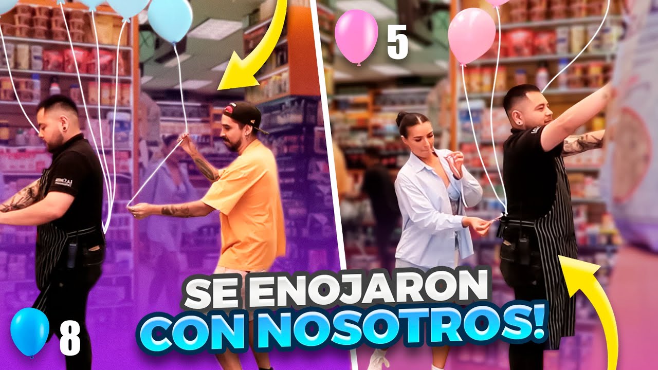 COLGAMOS GLOBOS A DESCONOCIDOS | PERDEDOR SE LO COME 🤮