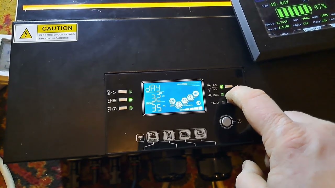 Reparație  / Test / Service  invertor solar Easun  SMW 8kw F09  + scurt intrare  baterii 