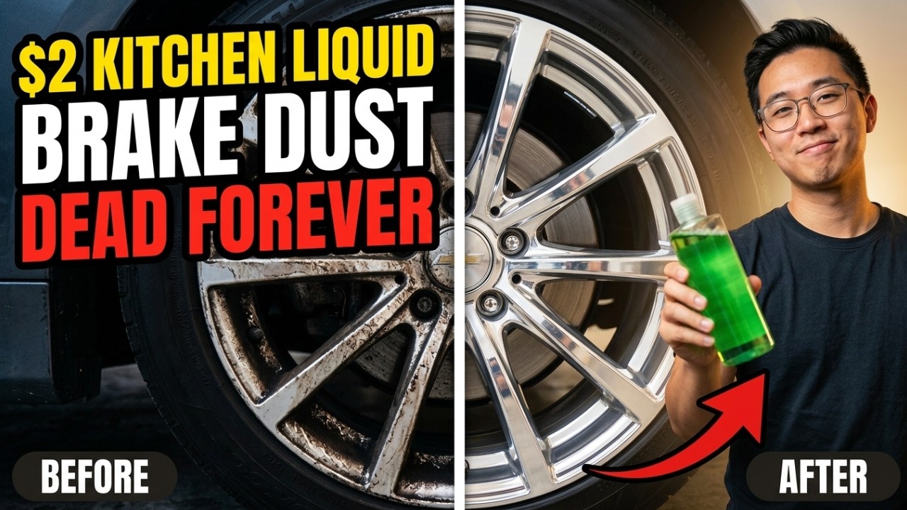 $2 Kitchen Liquid REMOVES All Brake Dust FOREVER. Dealers CHARGE $200 For This 3-Minute Fix
