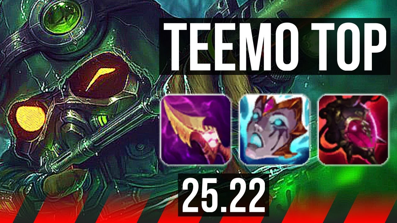TEEMO vs SION (TOP) | Rank 2 Teemo, Comeback, 1700+ games | KR Challenger | 25.22