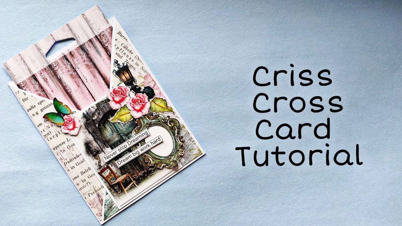 How to Make Criss - Cross Card | Criss - Cross Card Tutorial
