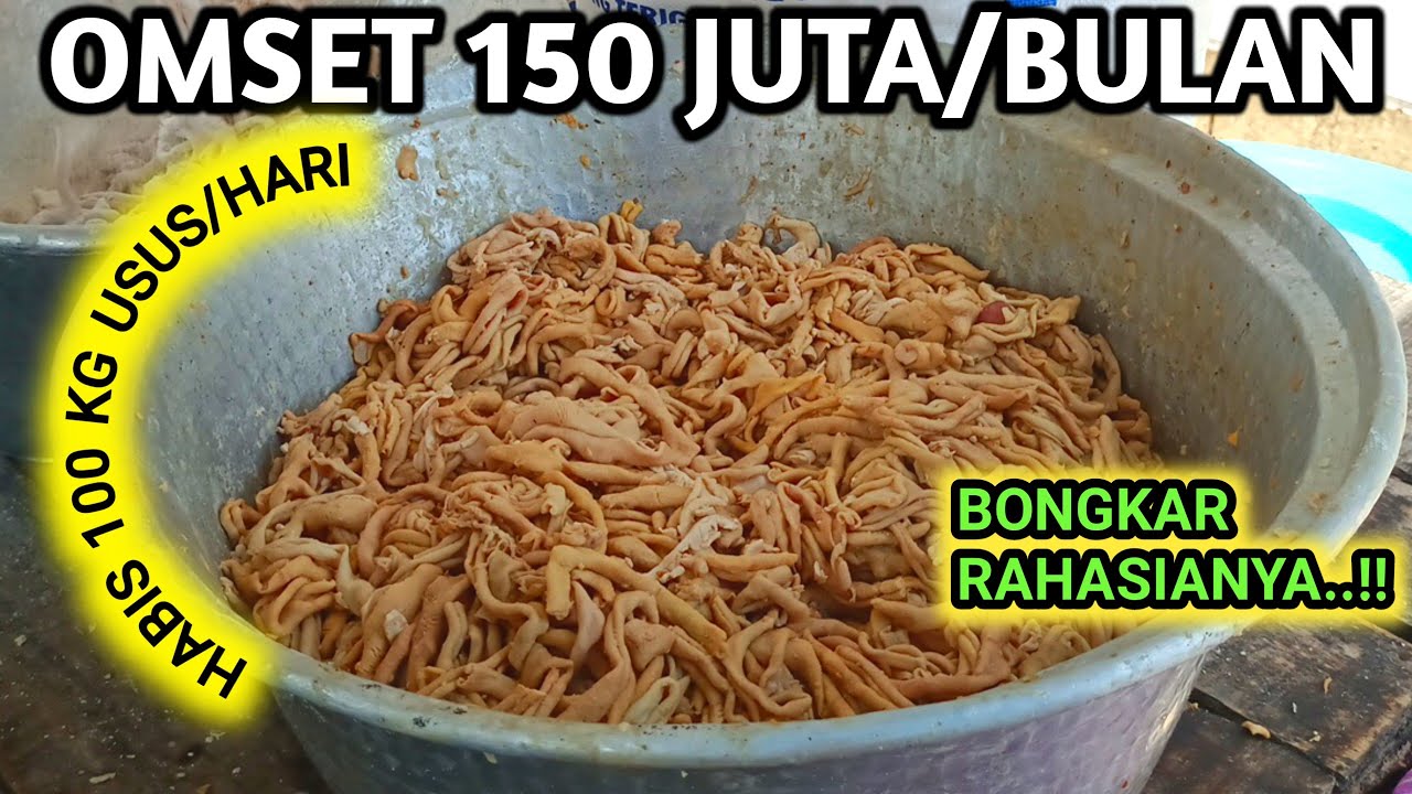 CUMA JUALAN USUS TAPI OMSETNYA NGALAHIN GAJI DPR..!!! 100 KG LUDES/HARI DAN OMSET 150 JUTA/BLN