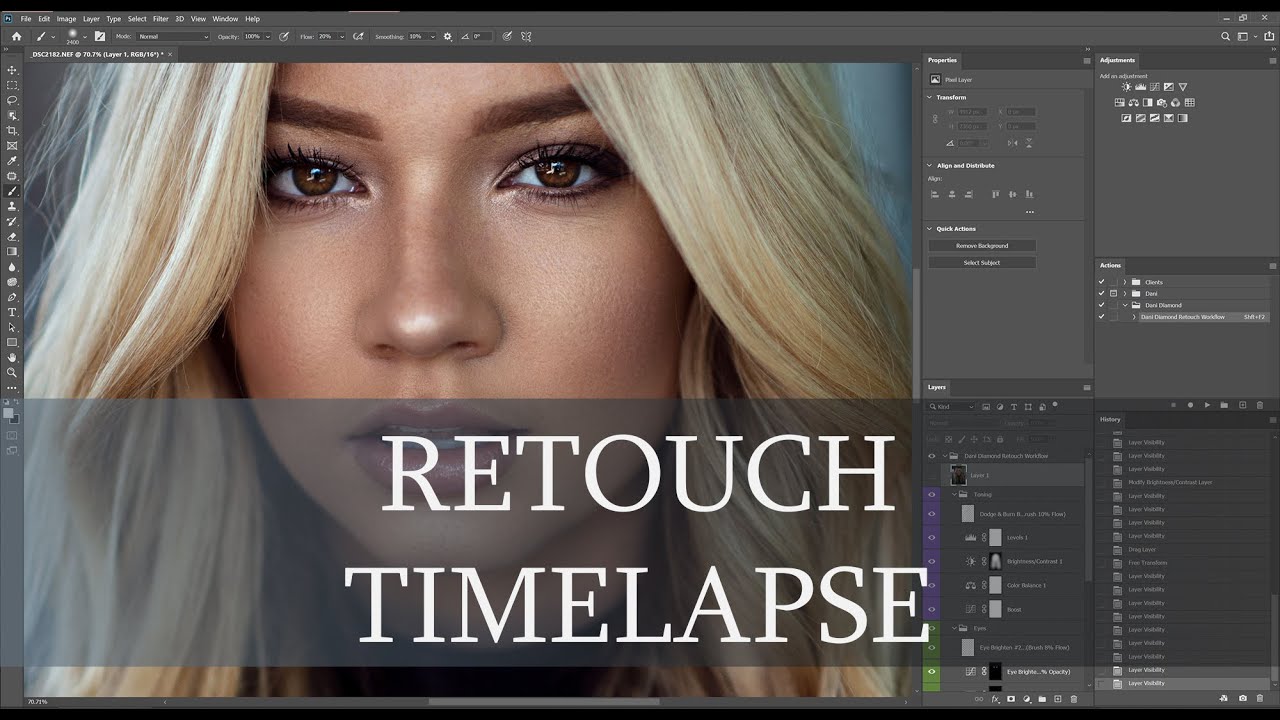 Dani Diamond - FULL Retouch Time-Lapse