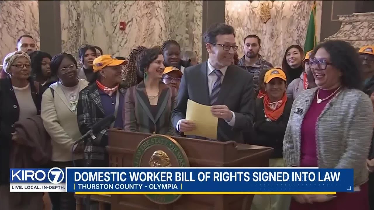 WA Domestic Workers' Bill of Rights signed into law, establishing new labor protections