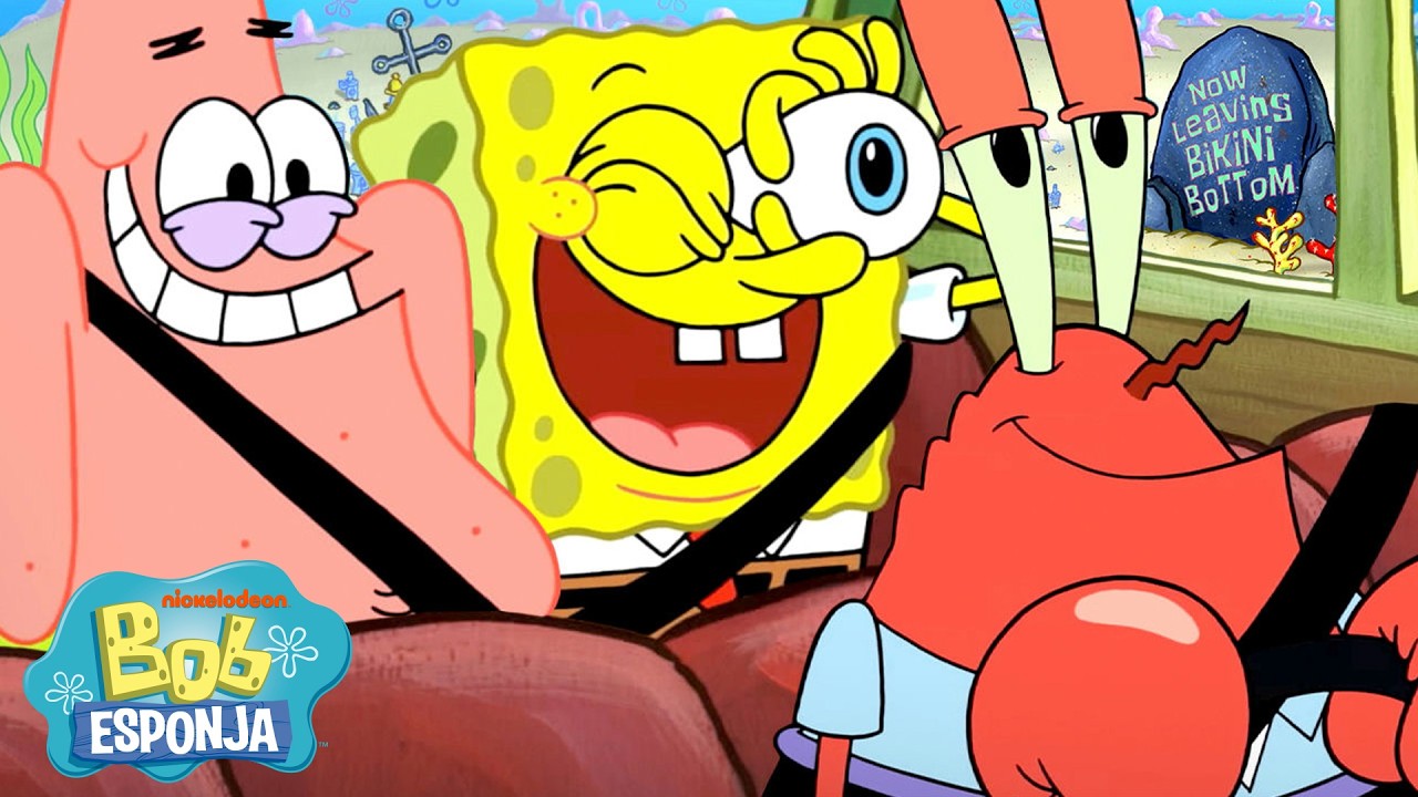 Bob Esponja | Toda vez que Bob Esponja sai da Fenda do Biqu&iacute;ni 🚌 | Bob Esponja em Portugu&ecirc;s