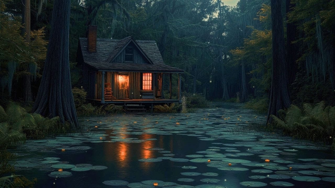 🐊 Bayou Ambience | Cicadas, Frogs, & Gentle Water | Sounds of the Swamp 🌿