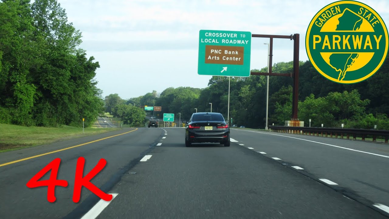 ⁴ᴷ Garden State Parkway (Exits 102 to 129) northbound (Express Lanes) [4K VIDEO]