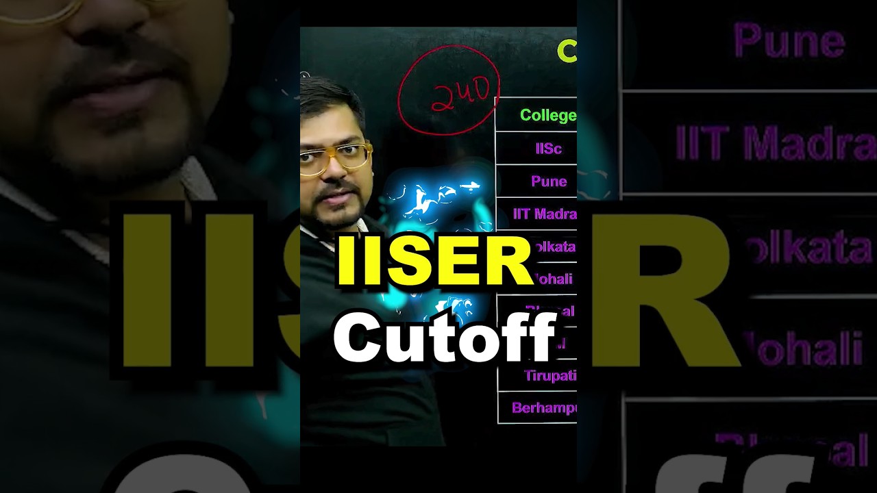 IAT Last year Cutoff✅✅#iiser #iiser_aptitude_test #iat #iat2024 #cutoff #exam #iiserkolkata