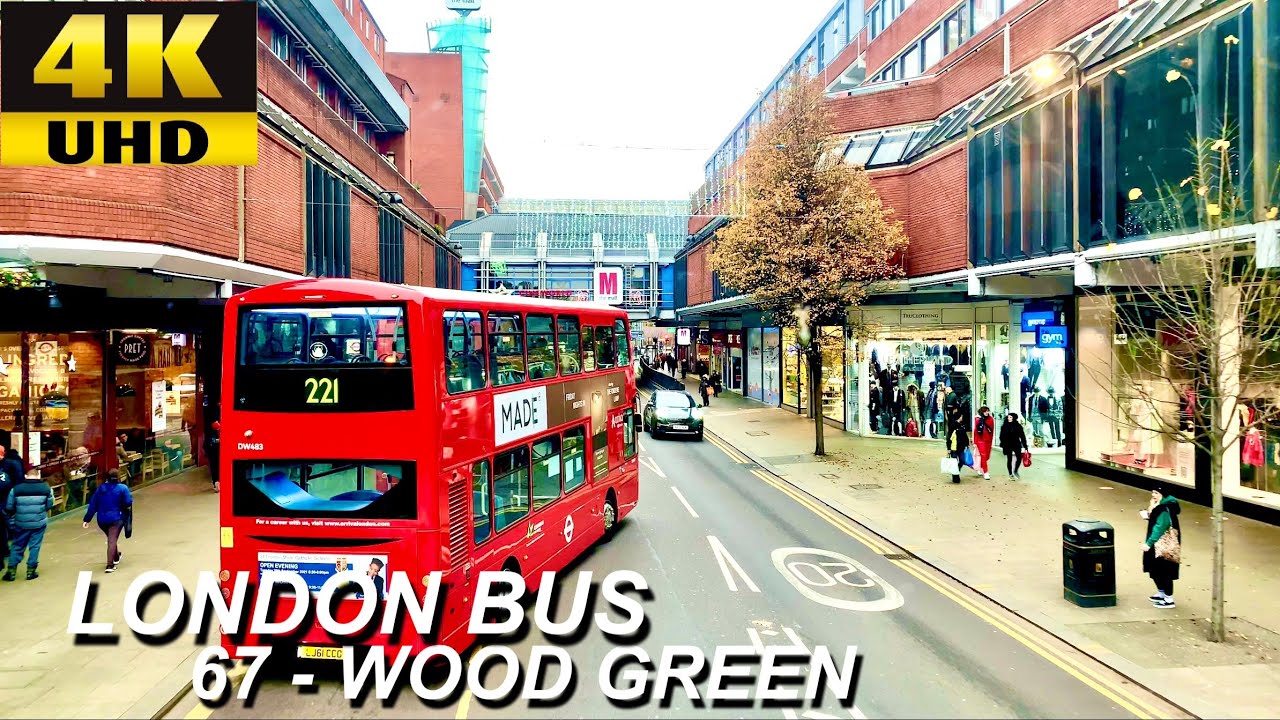 London Bus Rides 🇬🇧 Route 67 🚍 Wood Green To Stamford Hill Library  || Part Journey