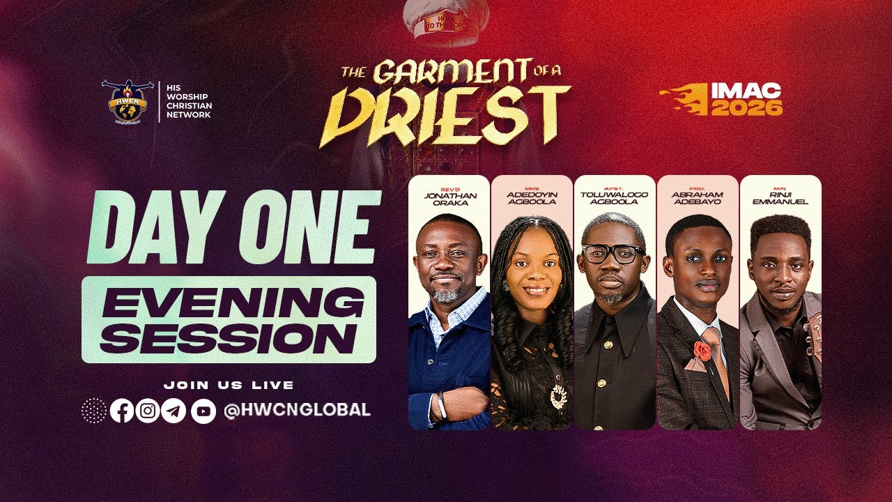 THE GARMENT OF A PRIEST || IMAC'26 || DAY 1 - EVENING SESSION ||  6TH FEBRUARY 2026