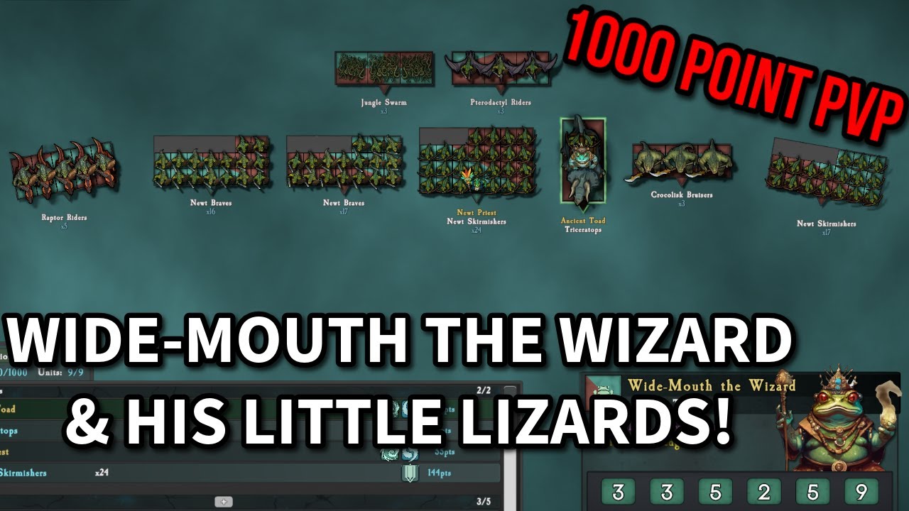 Warhammer-like PVP battle! SOVL tournament practice, 1000 POINTS LIZARDMEN!