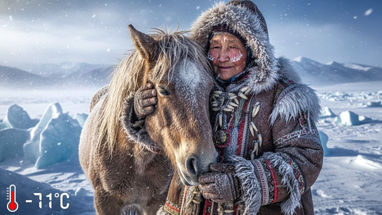 This horse was saved from freezing to death in -71&deg; Celsius in Siberia
