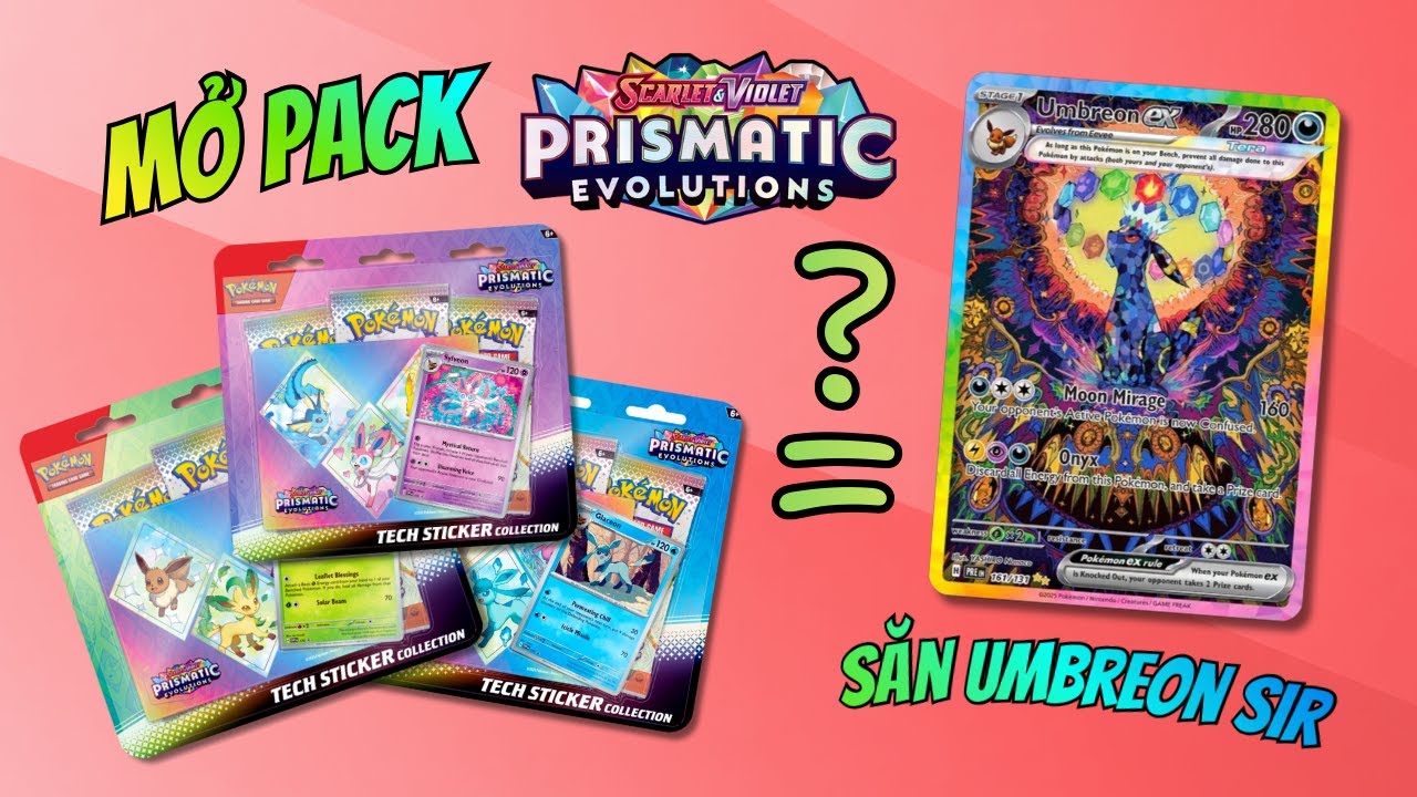 Mở Thẻ Pokemon Prismatic Evolution Săn Umbreon SIR Và Cái kết ....