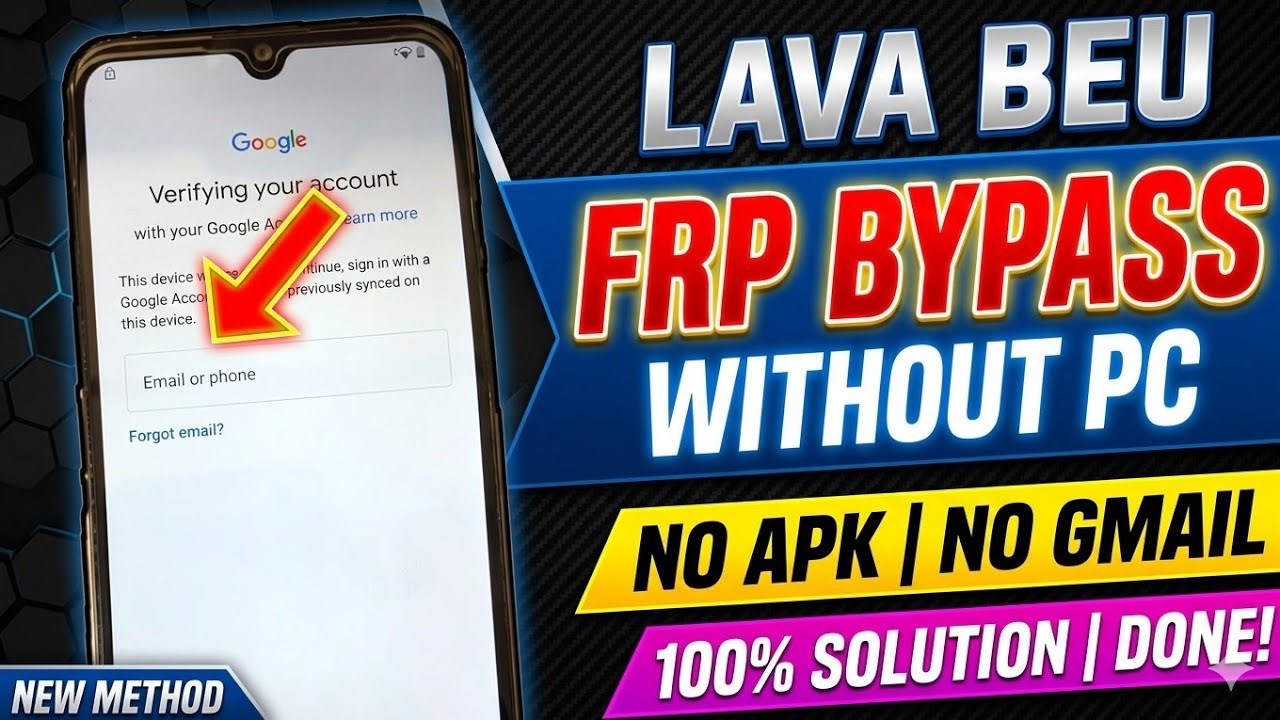 आसान तरीका🔥Lava Beu Frp Bypass | Lava Ls000beu frp Bypass New | Lava Google Account Bypass,2023,2024