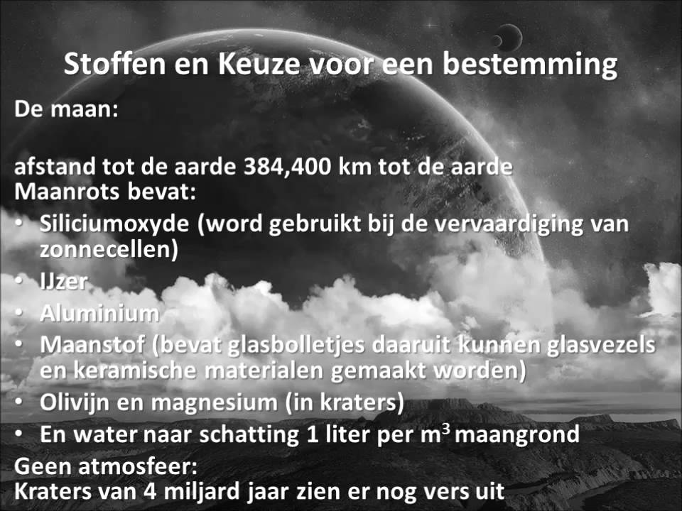 vooronderzoek (delfstoffen in de ruimte) O&O