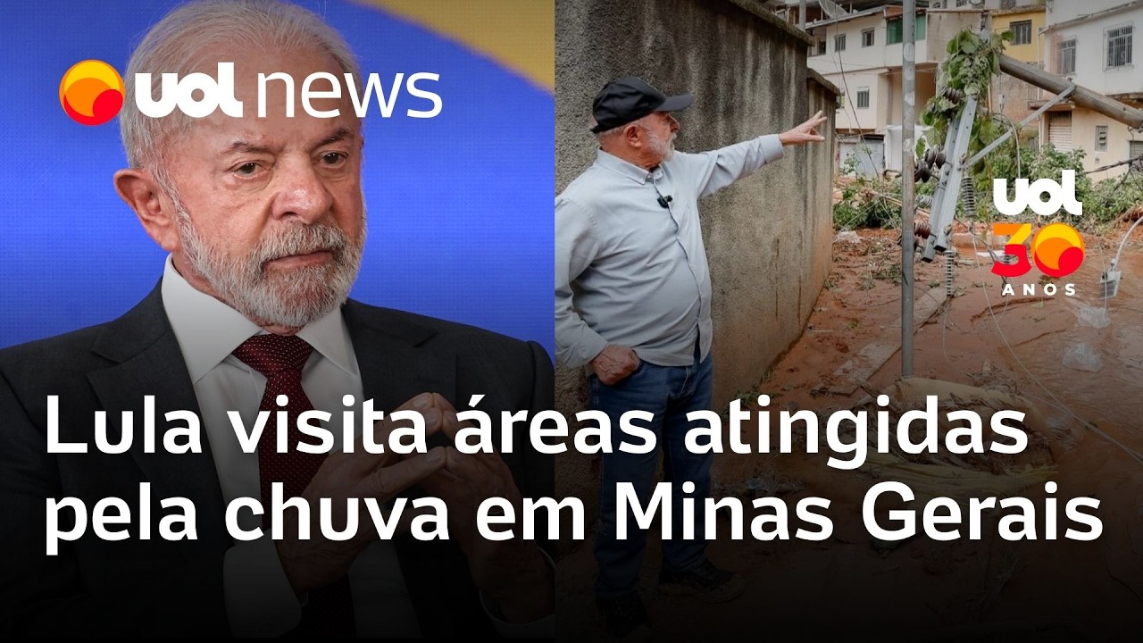Lula visita Zona da Mata e sobrevoa regi&atilde;o atingida por trag&eacute;dia clim&aacute;tica em Minas Gerais